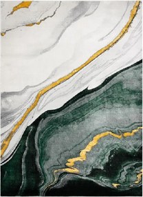 Dywany Łuszczów 👣🛡️80x150 cm Kusový koberec Emerald 1017 green and gold + protišmyková úprava, zelená, kancelária