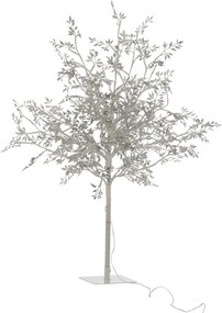 Dekorácia strieborný svietiaci stromček Tree leaves silver M - Ø 60*100 cm