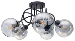 Prisadený luster LATIL 5xE27/60W/230V čierna