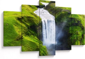 Obraz - Vodopád Skogafoss (150x105 cm)