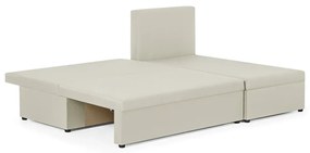 Rozkládací rohová sedací souprava TOMI Krémová