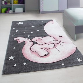 Ayyildiz Detský kusový koberec KIDS 0560, Ružová Rozmer koberca: 140 x 200 cm