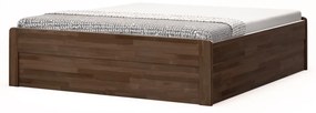 BMB MARIKA s nízkymi čelami - masívna buková posteľ s úložným priestorom 200 x 200 cm, buk masív