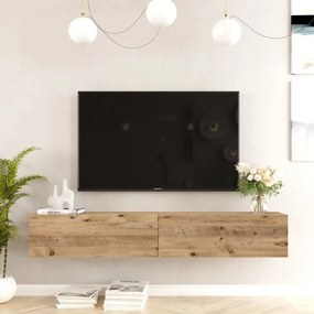 Závesný TV stolík Houseland Flipo Atlantic borovica