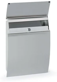 Poštová schránka na listy, 450 x 320 x 100 mm, nerez