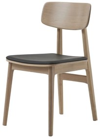 Dizajnová stolička Harper prírodná - čierna