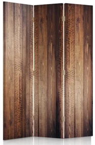 Gario Paraván Hnedé dosky Rozmery: 180 x 170 cm, Prevedenie: Klasický paraván