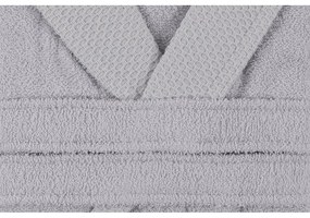 Sivý bavlnený župan veľkosť M Cappa – Foutastic