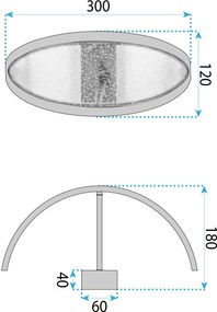 Toolight Toolight, LED nástenné svietidlo 8W, 4000K, 1000lm, G137-W, ružové zlato, OSW-02621