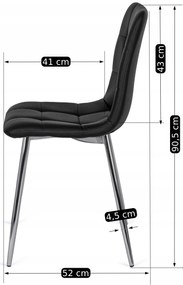 PROXIMA.store - Stolička ENZO z ekokože
