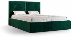 Manželská posteľ 180 cm Alfonso (tmavozelená) (s roštom a úložným priestorom). Vlastná spoľahlivá doprava až k Vám domov. 1046811
