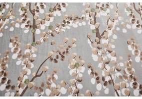 Sivé mikroplyšové obliečky na jednolôžko 140x200 cm Branches – My House