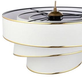Závesný luster Couper - White, Gold