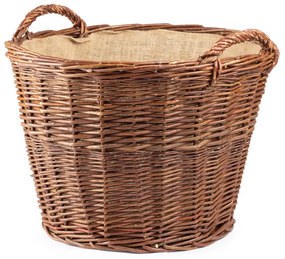 Kôš na drevo s jutoupriemer 60(cm) x v. 39(cm)