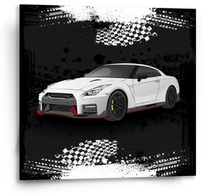 Sablio Obraz Nissan GTR 35 Čierny - 50x50 cm