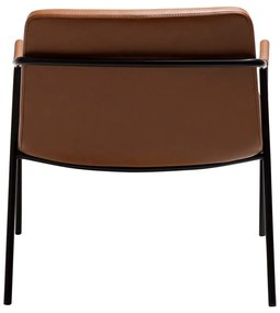 Hnedé kreslo z imitácie kože Boto – DAN-FORM Denmark