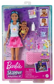 Jokomisiada Bábika Barbie Skipper opatrovateľka – bábätko s doplnkami HJY34