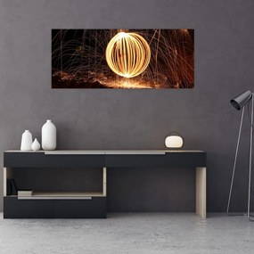 Obraz - Maľovanie svetlom (120x50 cm)