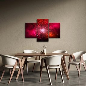 Obraz červené abstrakcie (90x60 cm)