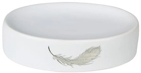 Mydlovnička Piume, 13,5x10x3 cm, biela