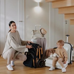 Lionelo - Športový kočík CLOE čierna/zlatá