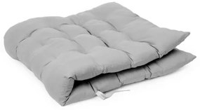 Skladacia kempingová stolička s matracom čierna/šedá