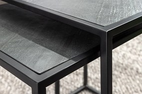 Sada konferenčných stolíkov Quillon 45 cm čierna