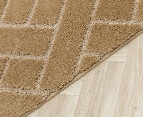 Kúpeľňový koberček Lotus béžový, tehla