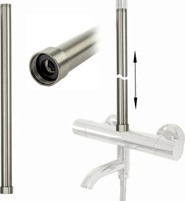 Predĺženie pre vaňovú/sprchovú súpravu REA ø 25 mm - 50 cm, nikel kartáčovaný