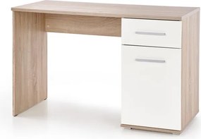 PC stolík Lappa (biela + dub sonoma). Vlastná spoľahlivá doprava až k Vám domov. 1048186
