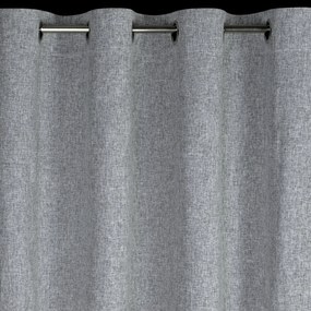 EUROFIRANY ZÁVES NA KRÚŽKOCH ADELINA 140X250 CM SIVÁ