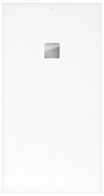 VILLEROY &amp; BOCH Planeo obdĺžniková sprchová vanička akrylátová, s technológiou RockLite, štandardný model, protišmyk (A), 1700 x 900 x 48 mm, Nature White, UDA1790PLA2V-5N