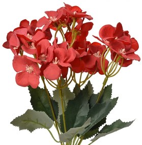 Dekorácia umelá kvetina s červenými kvetmi - 16*12*30 cm