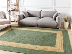 Jutový koberec 200 x 300 cm zelený KARAKUYU Beliani