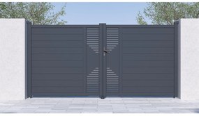 G21 Brána Marion 350x173 cm dvojkrídlová, antracitová