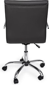 Tmavosivá kancelárska stolička z imitácie kože Perth – Yes Everyday