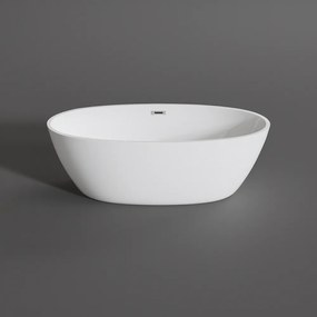OVAL voľne stojaca vaňa, biela, 180x80x58 cm