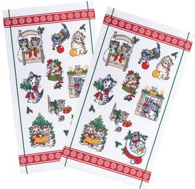 Bavlnené utierky VIANOCE 2025 42 x 70 cm sada 2 ks