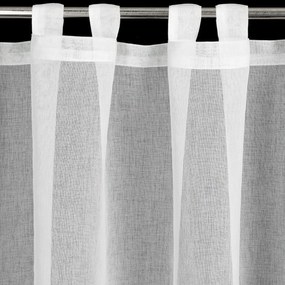 KRÁTKA ZÁCLONA NA PÚTKACH ROXANA 30X150 CM BIELA