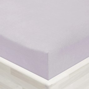 Jersey napínacie prestieradlo JR-028 Svetlo sivé 90 x 200 - výška 20 cm