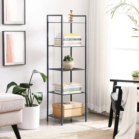 Regál Debra 128 cm černý