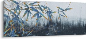 Obraz - Bambus na stene (120x50 cm)