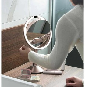 Kozmetické zrkadlo s osvetlením/zväčšovacie (5x) ø 20 cm Sensor Trio – simplehuman