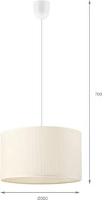 BRILAGI - Závesný luster na lanku SIRIJA MODERN 1xE27/60W/230V pr. 35 cm krémový
