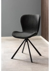 Otočná jídelní židle Batilda A1 šedá/černá