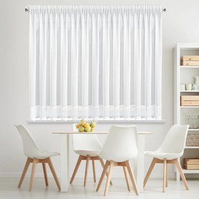 ZÁCLONA NA PÁSKE KATRINA 350X150 CM BIELA