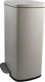 Taupe nášľapný oceľový odpadkový kôš 50 l Akira – Spirella