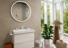 Hansgrohe Tecturis S, páková umývadlová batéria 110 Fine CoolStart EcoSmart+ s odtokovou súpravou, biela matná, HAN-73323700