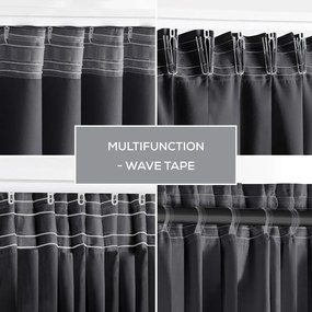 Tmavosivý termo/dimout záves 140x245 cm Kierra – Restilo