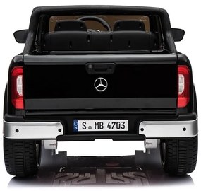 RAMIZ ELEKTRICKÉ AUTÍČKO MERCEDES X-CLASS - LCD - NELAKOVANÉ - ČIERNE - 4x45W - 2x12V/7Ah - 2023